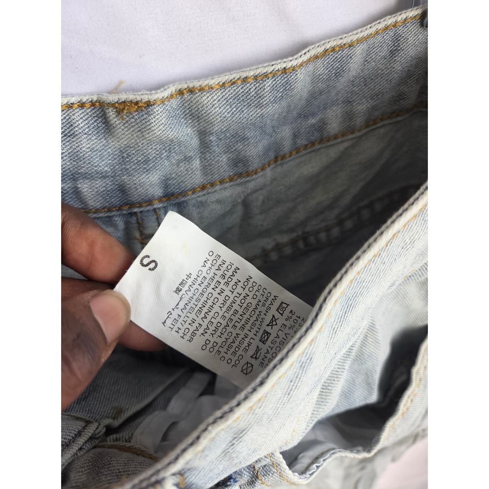 Unbranded Jeans Men Blue Light Wash Straight Mid Rise Straight